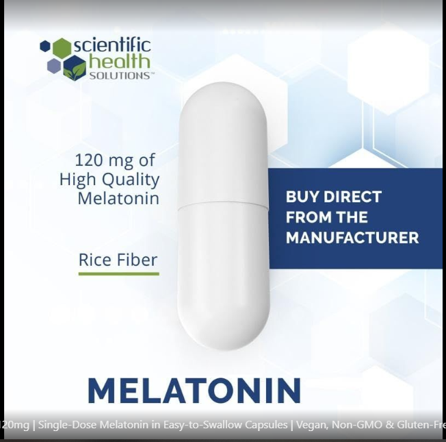 Scientific Health Solutions Melatonin 120mg - Image 2